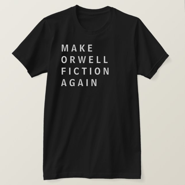Camiseta Tornar Orwell Ficha Novamente (Frente do Design)