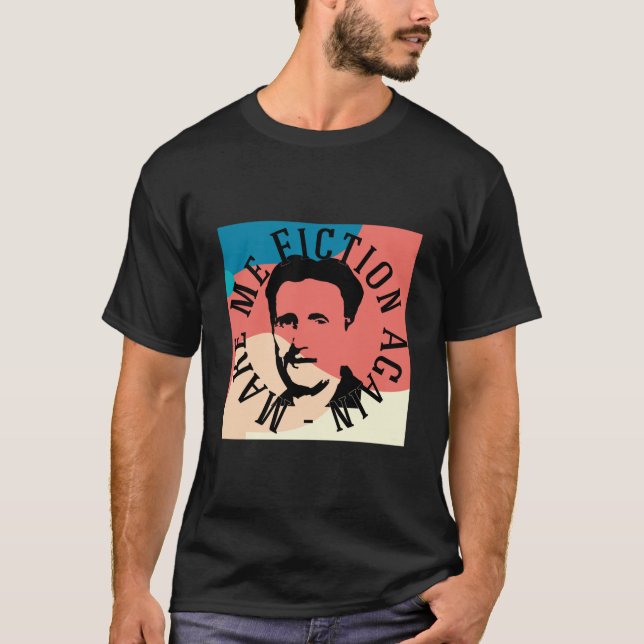 Camiseta Tornar Orwell Fiction Novamente Essencial (Frente)