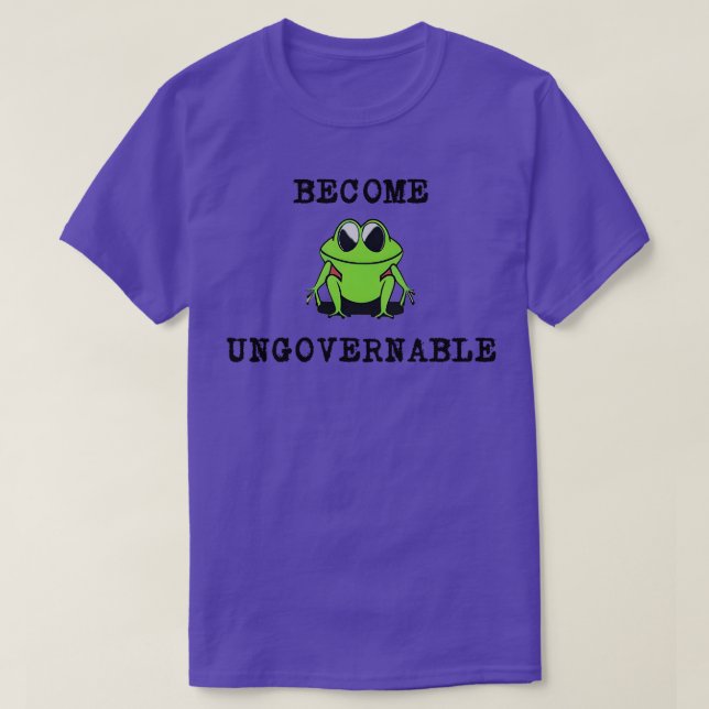 Camiseta tornar-se ingovernável (Frente do Design)