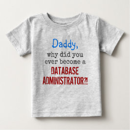 Camiseta "... tornar-se um ADMINISTRADOR DE BANCO DE DADOS
