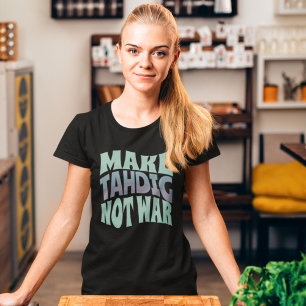 Camiseta Tornar Tahdig Não Guerra Arroz Persa Crise