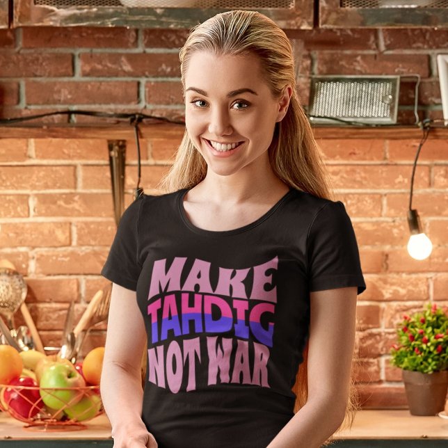Camiseta Tornar Tahdig Não Guerra | Presente persa engraçad (Make Tahdig Not War | Funny Persian Gift T-Shirt)