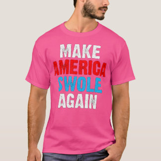 Camiseta Torne a América a balançar de novo e engraçado lev