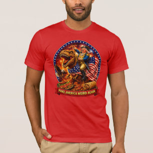 Camiseta Torne a América Estranha Novamente Patriótica