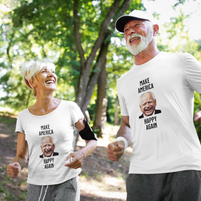 Camiseta Torne a América feliz novamente (Criador carregado)