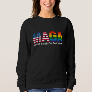 Camiseta Torne a América Gay Novamente Orgulho Gay 2025 LGB