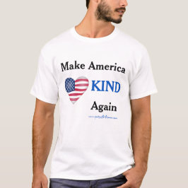 Camiseta Torne a América GENTIL de novo. Anti-Trump.