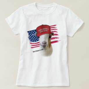 Camiseta Torne a América GOAT de novo LaMancha Kid Goat