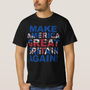 Camiseta Torne a América Grã-Bretanha Novamente Paródia P