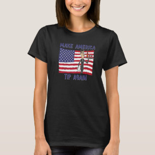 Camiseta Torne a América Gratuita Novamente Garçom Garçonet