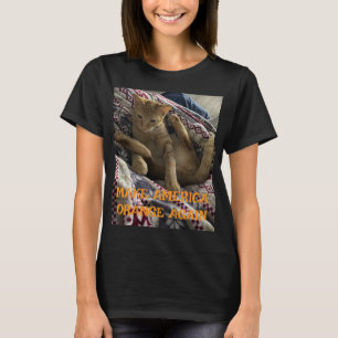 Camiseta Torne a América Laranja Novamente (tributo ao gato