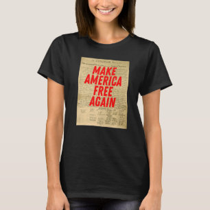 Camiseta Torne a América livre declaração de independência