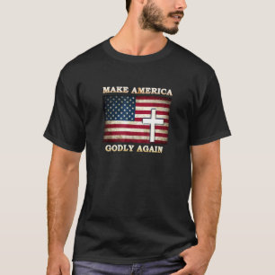 Camiseta Torne A América Mal De Novo Bandeira Americana Com