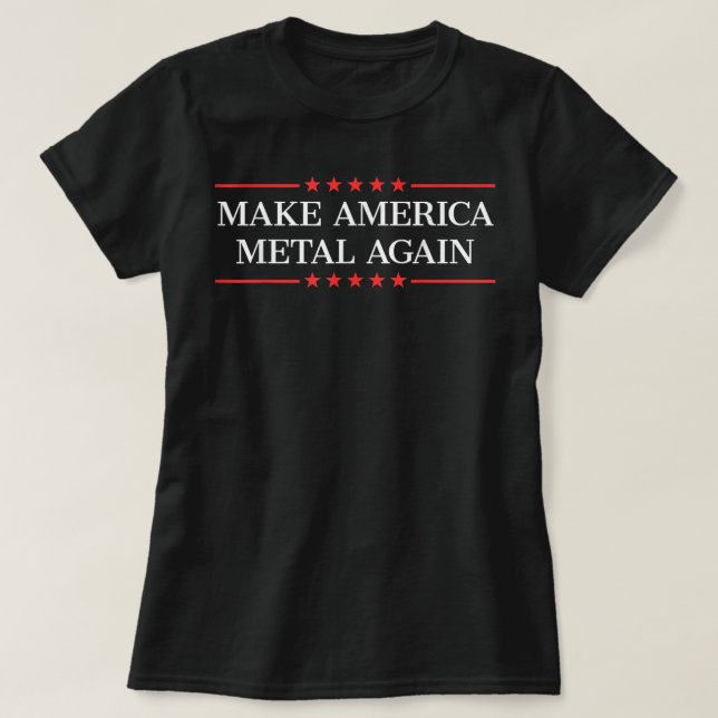 Camiseta Torne a América Metal novamente 292 (Frente do Design)