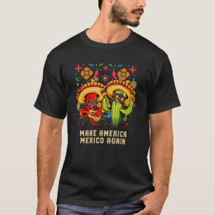 Camiseta Torne a América México novamente Patriótica Patrio