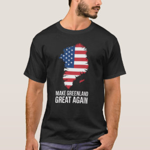 Camiseta Torne a Gronelândia Grande Novamente Piada Polític