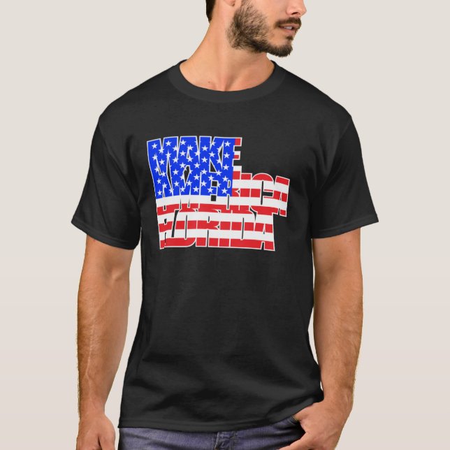 Camiseta Torne a Política Americana da Flórida Apoiadora de (Frente)