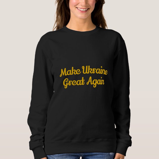 Camiseta Torne a Ucrânia grande novamente  (Frente)