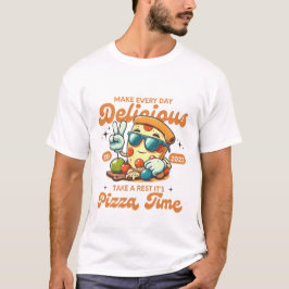 Camiseta Torne cada dia delicioso (Pizza)