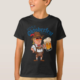 Camiseta Torne Grande Novamente Engraçado Trump Beba Cervej