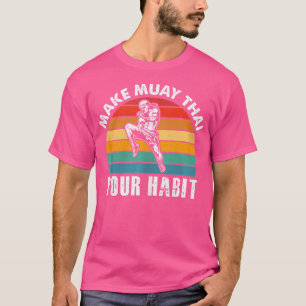 Camiseta Torne Muay Tailandês Seu Hábito Eu Sou Tailandês B