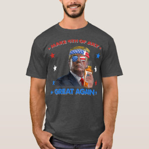 Camiseta Torne o 4 de Julho Grande Novamente Patriótico Div
