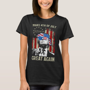 Camiseta Torne o 4 de Julho Grande Novamente Trump Homens M