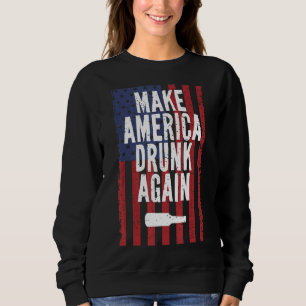 Camiseta Torne o Bebado Americano novamente Bebendo de Cerv