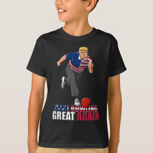 Camiseta Torne o Boliche Ótimo Novamente - Gif Engraçado de