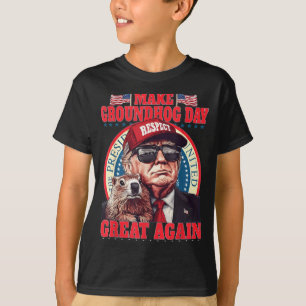 Camiseta Torne o Dia da Marmota Grande Novamente Engraçado