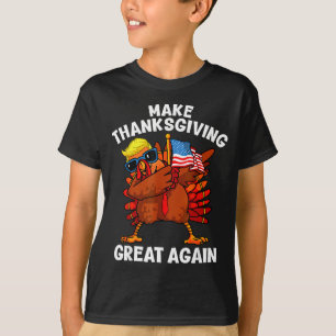 Camiseta Torne o Dia de Ação de Graças Grande Novamente Dab