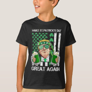 Camiseta Torne o Dia de São Patrício Grande Novamente Engra