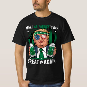 Camiseta Torne o Dia de São Patrício Grande Novamente Irlan