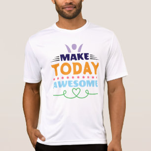 Camiseta Torne o Dia Incrível Tipografia Retro