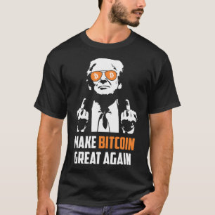 Camiseta Torne o Excelente Bitmoney Novamente Engraçado Mag