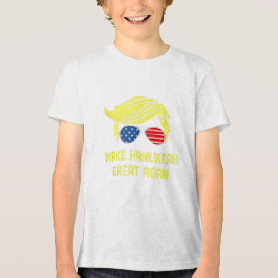Camiseta Torne o Excelente Chanucá novamente judeu trump