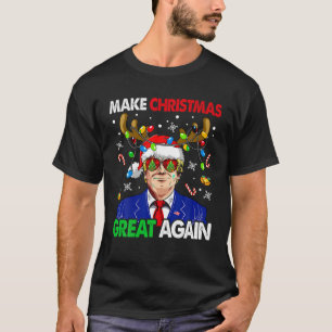 Camiseta Torne o Excelente de Natal Novamente Engraçado Cri