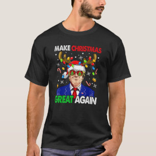 Camiseta Torne o Excelente de Natal Novamente Engraçado Cri