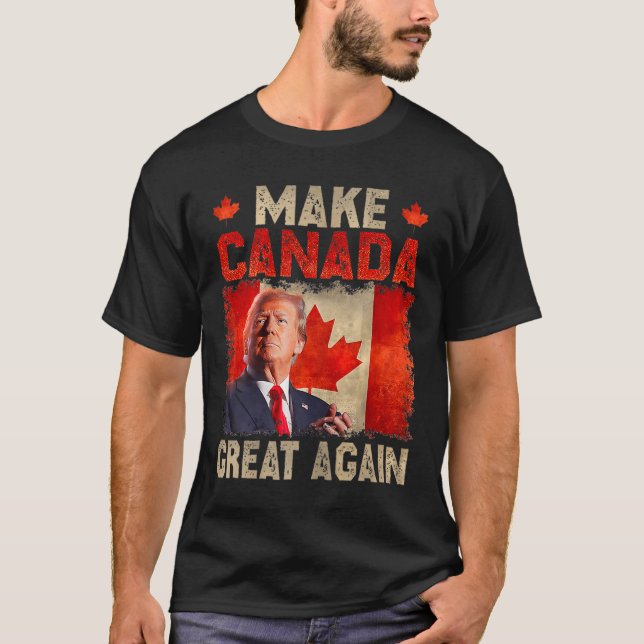 Camiseta Torne o Excelente do Canadá novamente engraçado Pr (Frente)