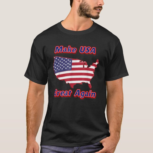 Camiseta Torne o Excelente dos EUA novamente (Frente)