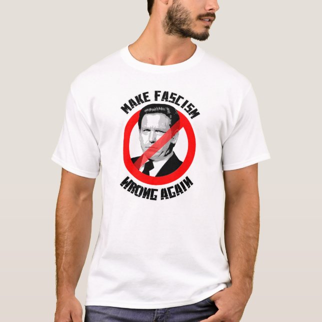 Camiseta Torne o fascismo errado novamente (Frente)