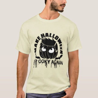 Camiseta Torne o Halloween Assustador Novamente DESENHO DE