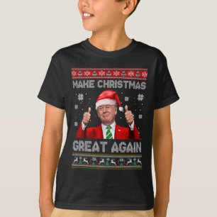 Camiseta Torne o Natal Grande Novamente Xmas Divertido Trum