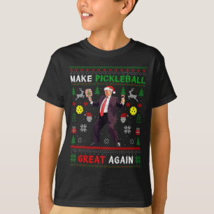 Camiseta Torne o Pickleball Grande Novamente Funny Natal Tr