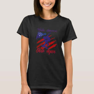 Camiseta Torne o Skate Americano novamente Vintage Skateboa