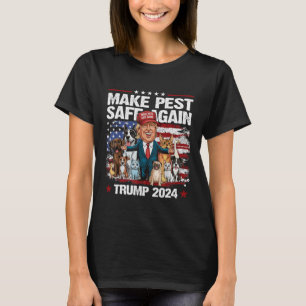 Camiseta Torne os Animais de Estimação Seguros Novamente Tr