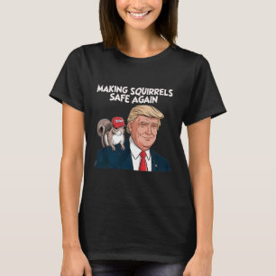 Camiseta Torne os esquilos seguros novamente Trump 2024