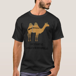 Camiseta Torne-se um Camelo Tático Incontrolável Meme