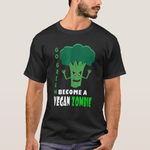 Camiseta Torne-se um Zumbi Vegano Coma Seus Legumes