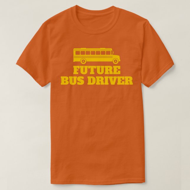 Camiseta Torne-Se Uma Ideia De Presente De Driver De Barram (Frente do Design)